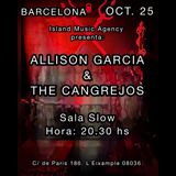 LIVE! Allison García + Los Cangrejos Viernes 25 Octubre 2024