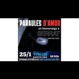 Paraules d´Amor, Homenaje a Serrat Sabado 25 Enero 2025