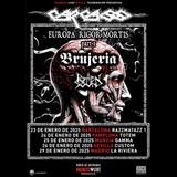 Carcass + Brujería + Rotten Sound en Barcelona Jueves 23 Enero 2025