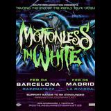 Concierto de Motionless In White en Barcelona Martes 4 Febrero 2025