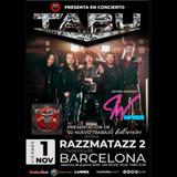 Concierto de Tabü en Barcelona Viernes 1 Noviembre 2024