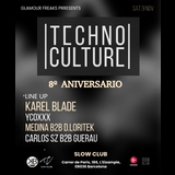 Glamour Freaks pres. Techno Culture: Karel Blade + YCOXXX + Medina + D.Loritek + Carlos SZ + Guerau (Sala Candy Box) Sabado 9 Noviembre 2024