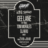 HARDY: DJs Gee Lane + Toni Morales + Khu Sabado 21 Diciembre 2024