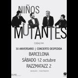 Concierto de Niños Mutantes en Barcelona Saturday 12 October 2024